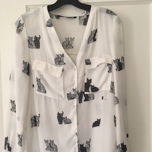 Zara cat shirt